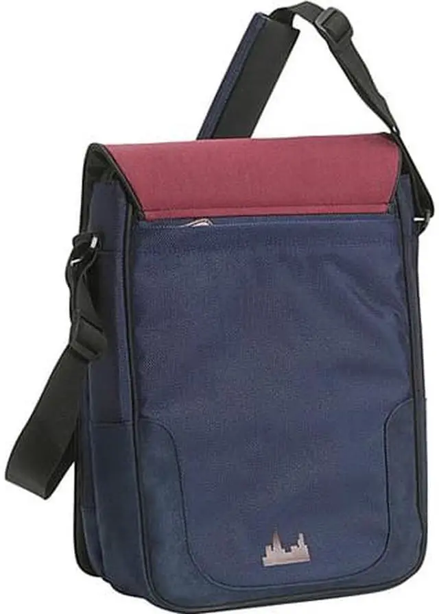 Alt view image 3 of 15 - Dig Stadium 14.1" Ultrabook or 15" MacBook Messenger Bag - Navy