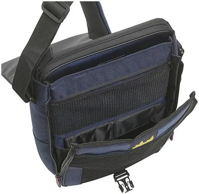 Alt view image 4 of 15 - Dig Stadium 14.1" Ultrabook or 15" MacBook Messenger Bag - Navy