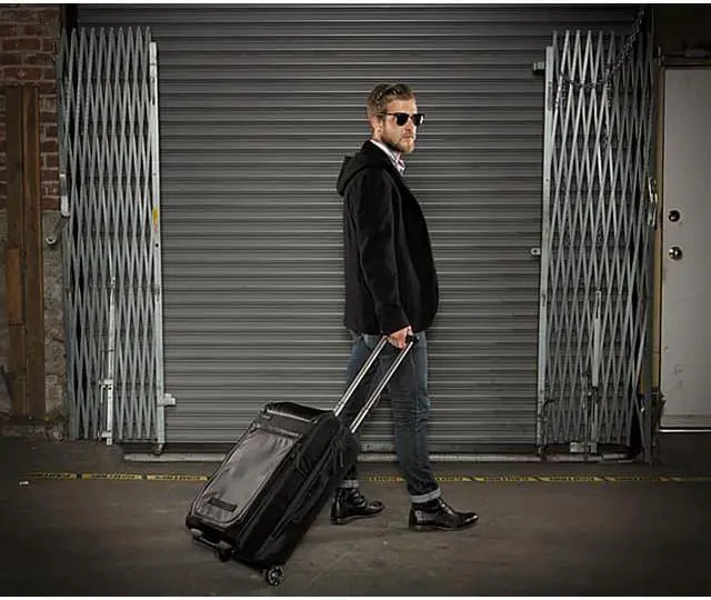Alt view image 6 of 7 - Timbuk2 Copilot Luggage Roller 544-2-5886 Marsh-Polyester Canvas 20 Inches S
