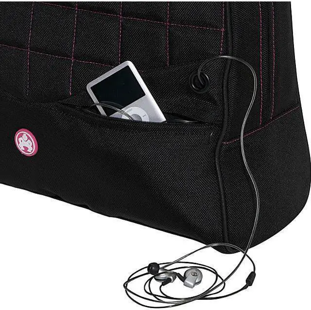 Alt view image 4 of 9 - Sumo - Women's 14.1" Ultrabook or 15" MacBook Laptop Purse - Red w/ White Stitching