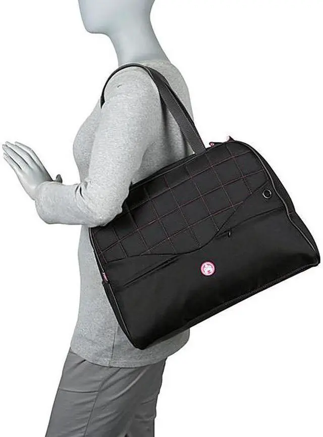 Alt view image 5 of 9 - Sumo - Women's 14.1" Ultrabook or 15" MacBook Laptop Purse - Red w/ White Stitching