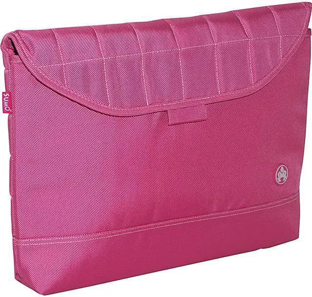 Main image of Sumo - MacBook 15" Nylon Sleeve - Pink w/White Stitching