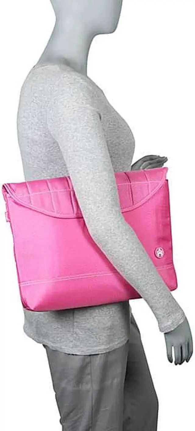 Alt view image 4 of 7 - Sumo - MacBook 15" Nylon Sleeve - Pink w/White Stitching