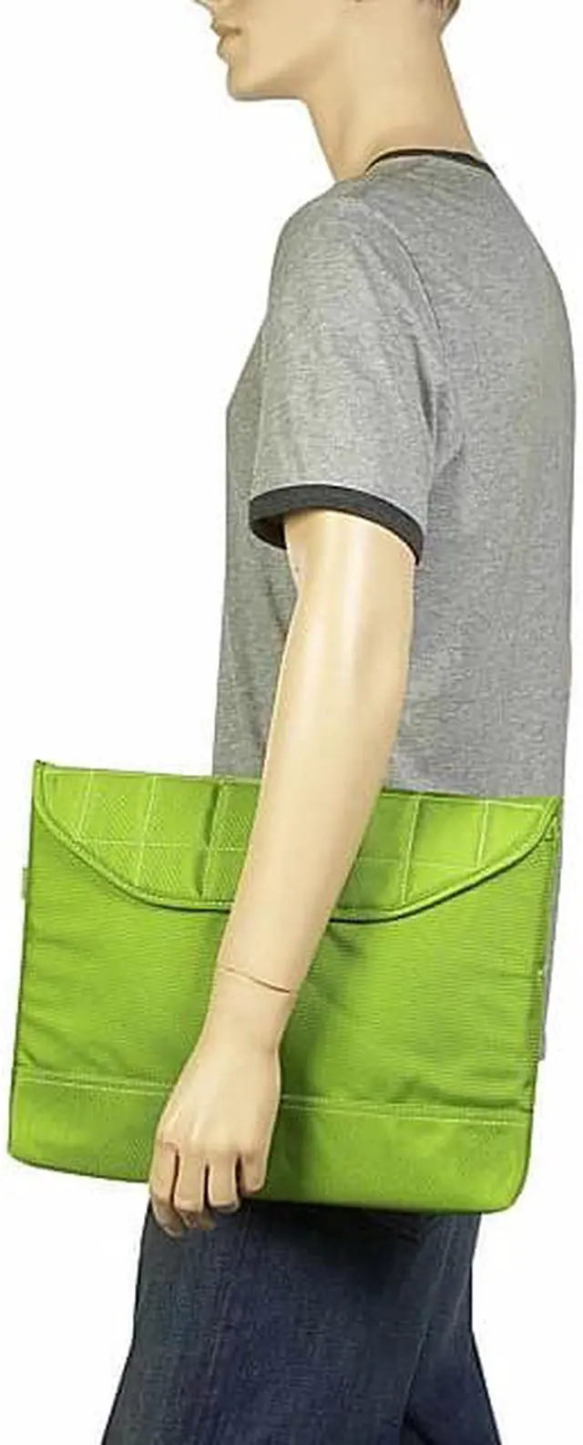 Alt view image 5 of 7 - Sumo - MacBook 15" Nylon Sleeve - Pink w/White Stitching