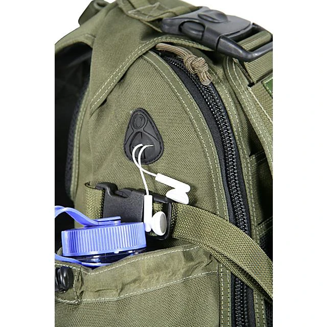 Alt view image 9 of 13 - Maxpedition 0410G Monsoon Gearslinger Bag 14"x6"x20" - Olive Drab Nylon