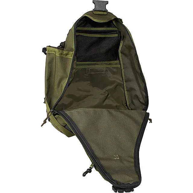 Alt view image 8 of 13 - Maxpedition 0410G Monsoon Gearslinger Bag 14"x6"x20" - Olive Drab Nylon