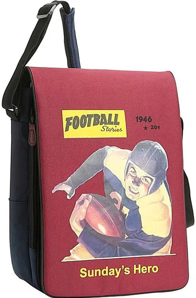 Alt view image 6 of 15 - Dig Stadium 14.1" Ultrabook or 15" MacBook Messenger Bag - Navy