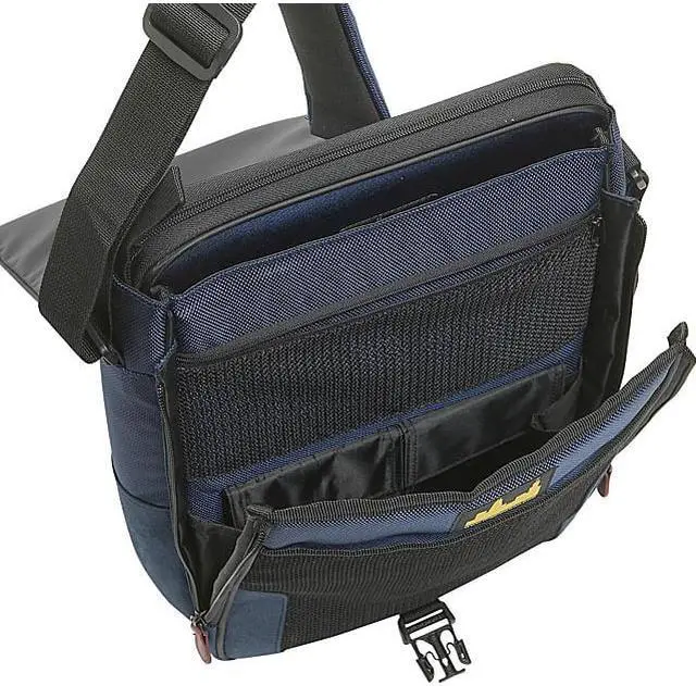 Alt view image 9 of 15 - Dig Stadium 14.1" Ultrabook or 15" MacBook Messenger Bag - Navy