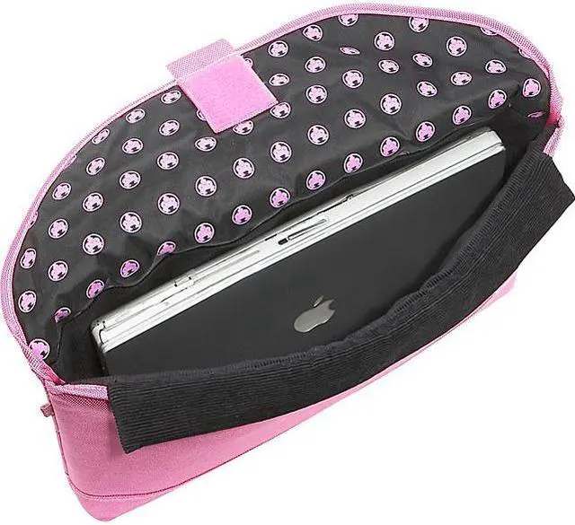 Alt view image 2 of 9 - Sumo - Nylon Sleeve - 17" screens - Black w/Pink Stitching