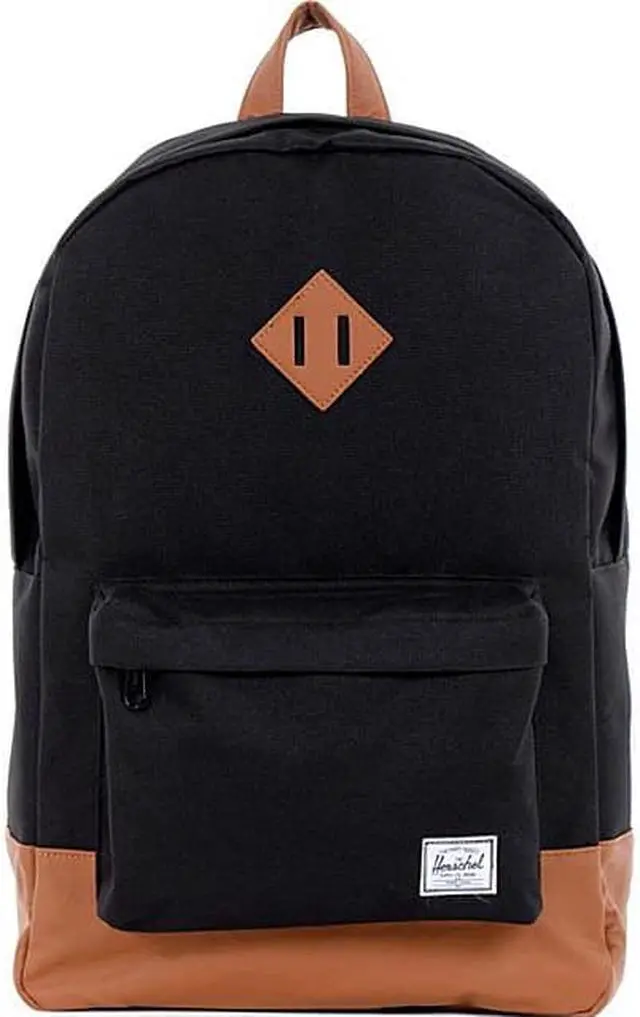 Alt view image 2 of 12 - Herschel Supply Heritage Backpack (Black / Tan)