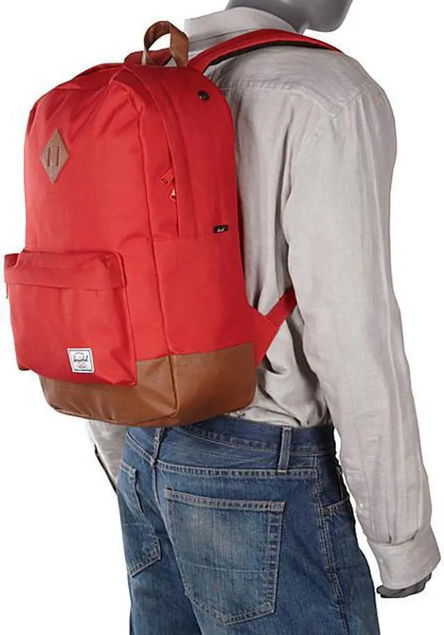 Alt view image 6 of 12 - Herschel Supply Heritage Backpack (Black / Tan)