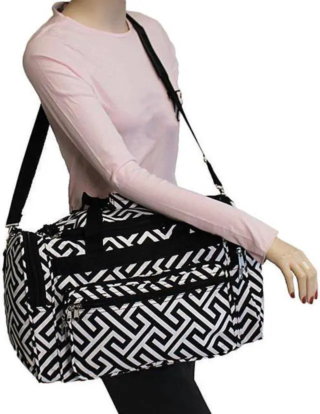 Alt view image 4 of 8 - World Traveler Greek Key 19in. Shoulder Duffle Bag