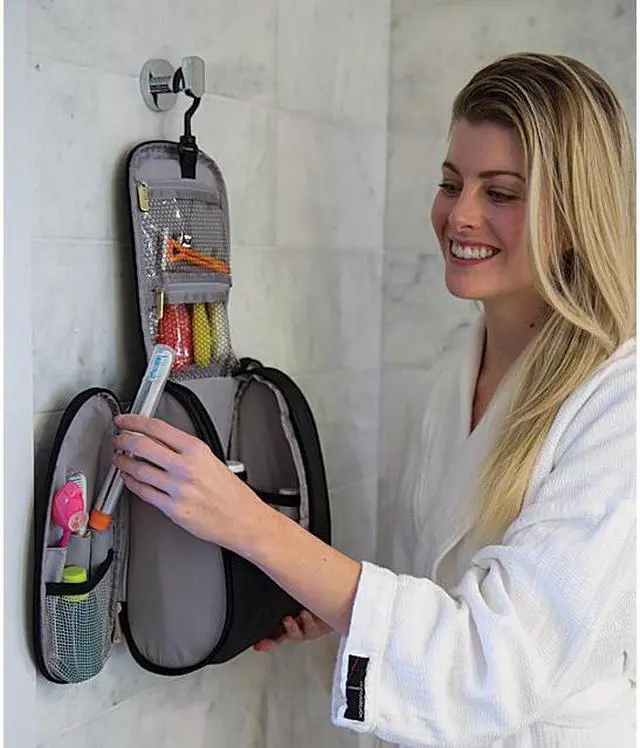 Main image of Travelon Classic Plus Top Zip Toiletry Kit Travel Accessory Bag Olive