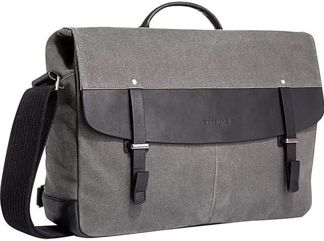 Alt view image 3 of 5 - Timbuk2 Proof Laptop Messenger Bag 2015, Waxed Canvas, Small, Carbon #479-2-2199
