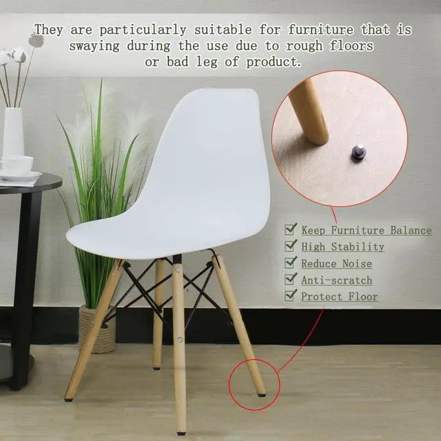 Alt view image 6 of 7 - M8 x 25 x 30mm Furniture Leveling Feet Adjustable Leveler for Chair Leg 4pcs