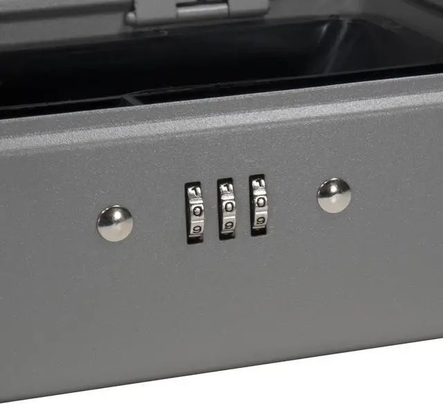 Alt view image 3 of 5 - 8 Inch Gray Combination Lock Box