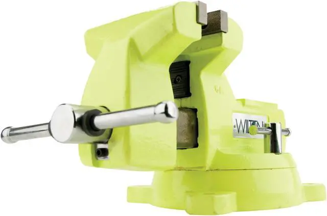 Alt view image 2 of 14 - 63187 1550, High-Visibility Safety Vise, 5 in. Jaw Width, 5-1/4 in. Jaw Opening