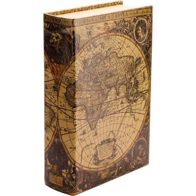 Alt view image 12 of 20 - Barska CB12480 Antique Map Diversion Book Lock Box
