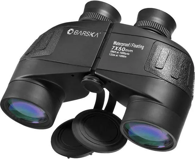 Alt view image 12 of 13 - Barska 7x50 WP Battalion Binoculars w/ Internal Rangefinder AB11610