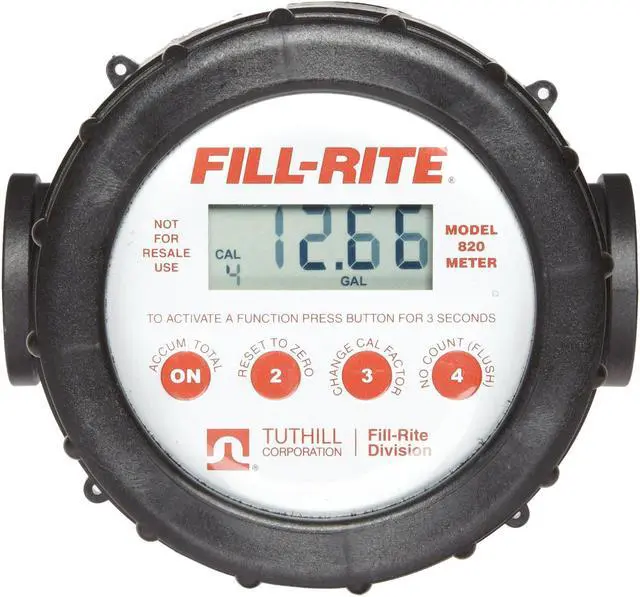 Alt view image 3 of 7 - FILL-RITE 820 Meter,Digital,1 In. FNPT, 2-20 gpm