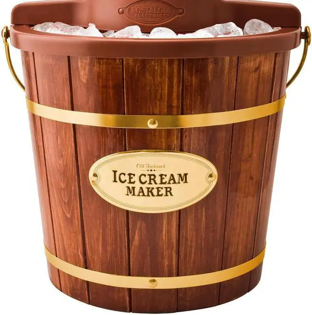 Alt view image 4 of 11 - Nostalgia Old Fashioned Ice Cream Maker ICMW400