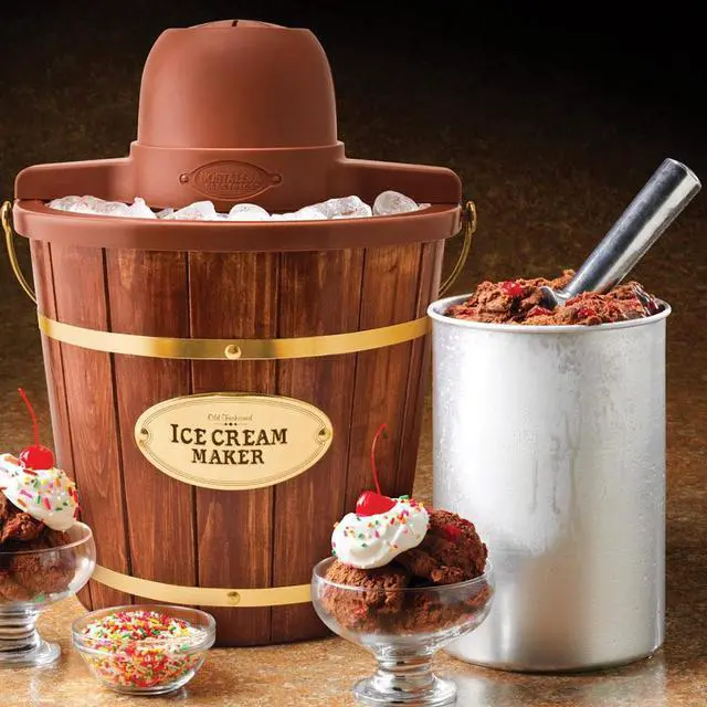 Alt view image 5 of 11 - Nostalgia Old Fashioned Ice Cream Maker ICMW400