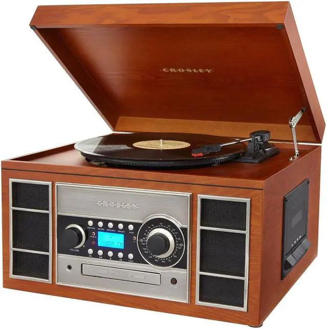 Alt view image 10 of 17 - Crosley Radio CR2413A-PA Memory Master II CD Recorder/USB (Paprika)