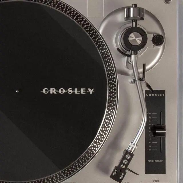 Main image of Crosley 2 Speed S-Shaped Built-In Preamp Record Player Turntable (For Parts)