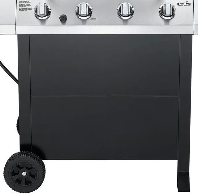 Alt view image 10 of 18 - Char-Broil Traditional 4-Burner 40,000 BTU Gas Grill, Stainless | 463436215