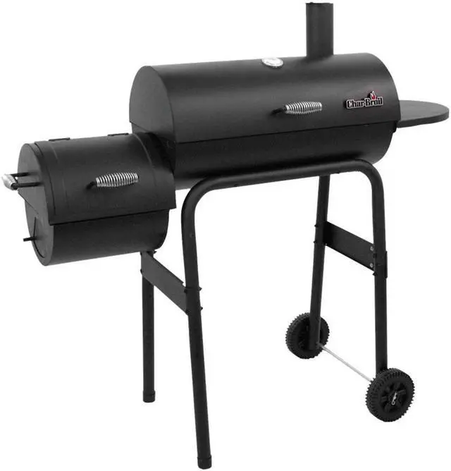 Alt view image 3 of 20 - Char-Broil 12201570-A1 American Gourmet Offset Smoker, Black