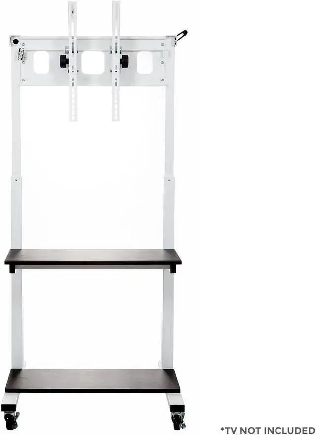 Alt view image 14 of 20 - Luxor Home Office Crank Adjustable Flat Panel CLCD LCD TV Cart