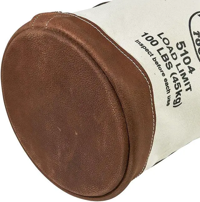 Alt view image 7 of 14 - Klein Tools 409-5104 12" Leather-Bottom Bucket