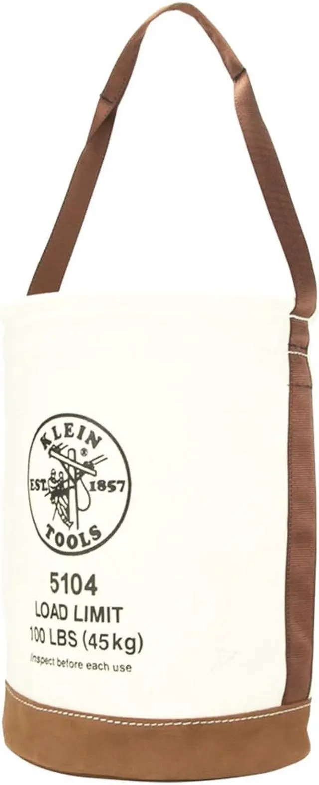 Alt view image 4 of 14 - Klein Tools 409-5104 12" Leather-Bottom Bucket
