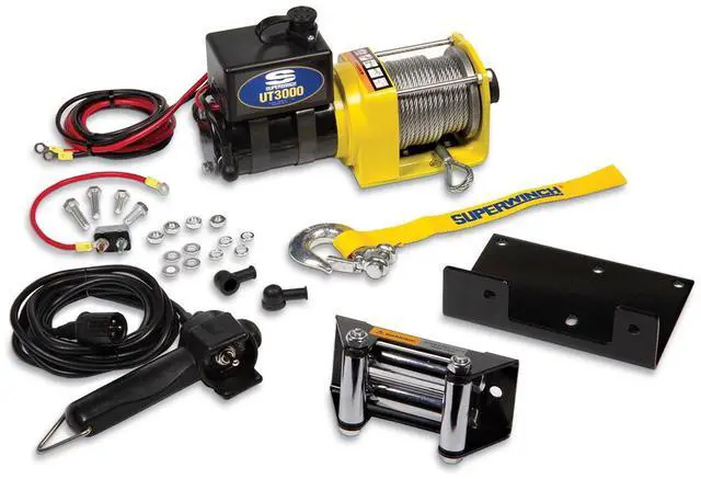 Alt view image 3 of 3 - Superwinch 1331200 UT3000 12-Volt DC Utility Winch with 4-Way Roller Fairlead Fr