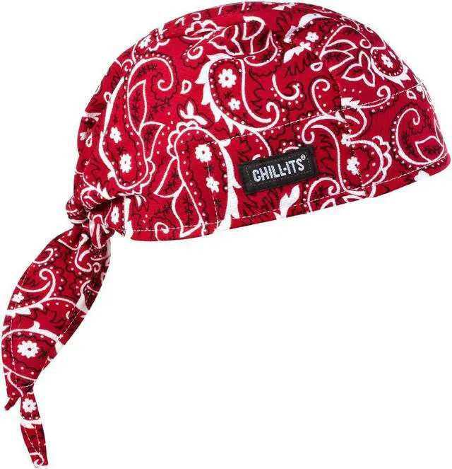 Alt view image 5 of 13 - Cooling Hat, Red, Universal