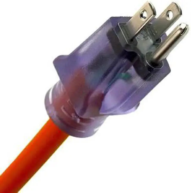 Alt view image 4 of 5 - Century Contractor Grade 50' 12 Gauge Power Extension Cord 12/3 Triple Tap Plug