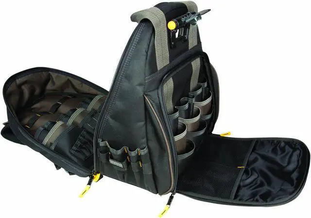 Alt view image 9 of 18 - Clc L255 Tech Gear 53 Pocket  Lighted Backpack