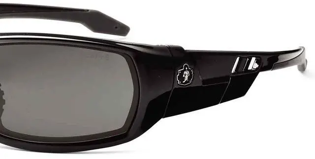 Alt view image 2 of 7 - Ergodyne Smoke Lens Safety Glasses w/Fog-Off Black 50033
