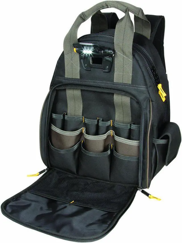 Alt view image 8 of 18 - Clc L255 Tech Gear 53 Pocket  Lighted Backpack