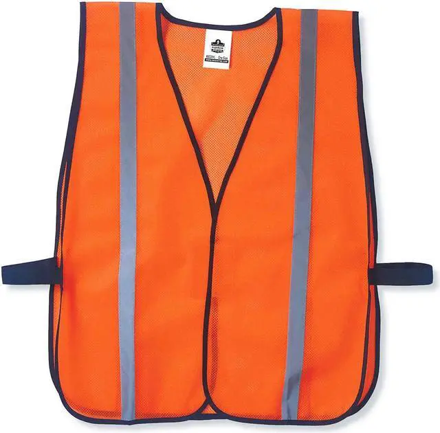Alt view image 3 of 6 - Ergodyne 150-20030 8020Hl Standard Vest H&L Orange One Size