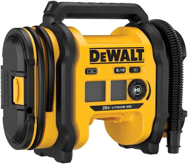 Alt view image 3 of 7 - DeWALT DCC020IB 20-Volt High-Pressure Corded/Cordless Air Inflator