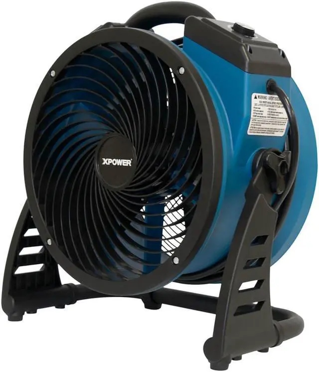 Alt view image 2 of 20 - XPower P-26AR .6-Amp 1,300-Cfm 4-Speed Industrial Axial Air Mover/Dryer
