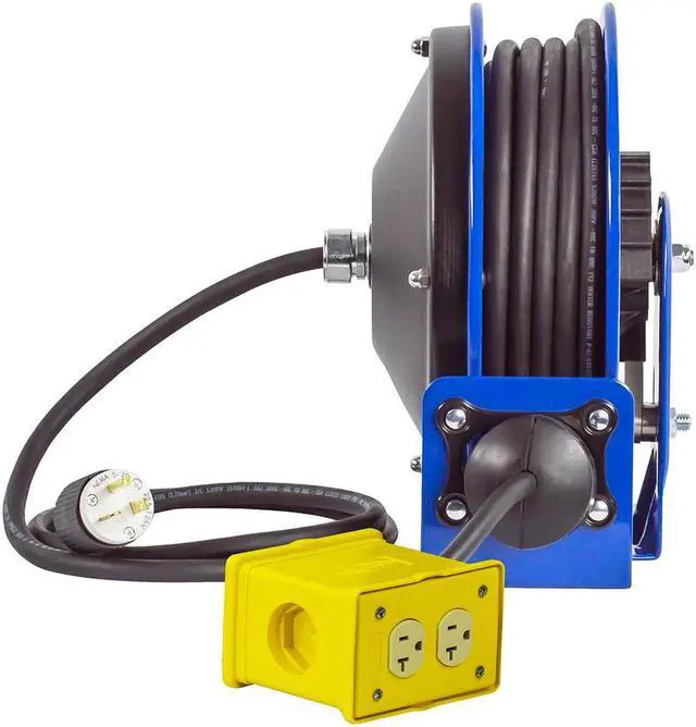 Alt view image 4 of 20 - COMPACT POWER CORD REEL-12/3 X 30' QUAD IND