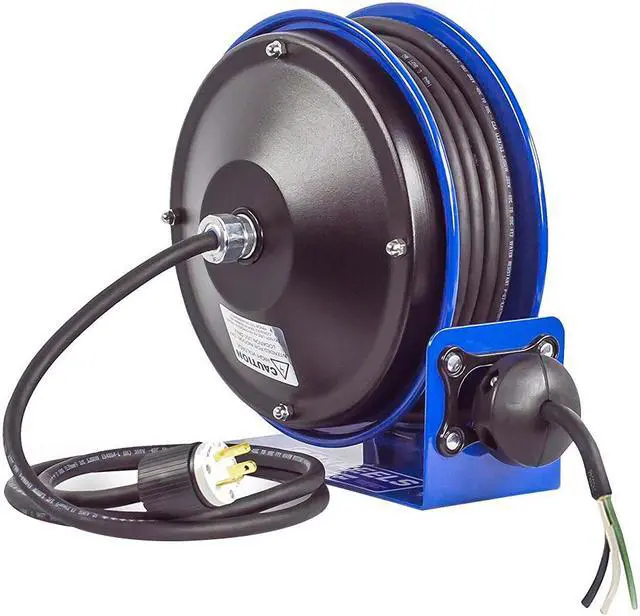 Alt view image 3 of 5 - COXREELS PC10-3012-X Cord Reel With Hand Lamp, Spring Retracted, Flying Lead,