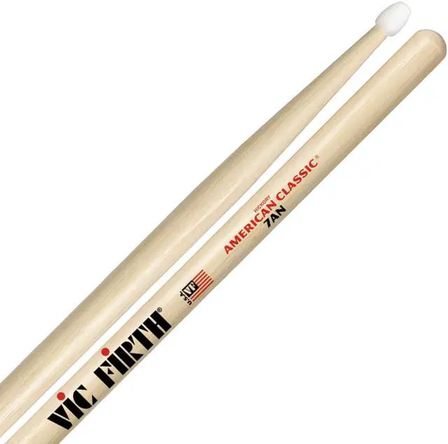 Alt view image 2 of 11 - Vic Firth American Classic 7AN Nylon Tip Drumsticks