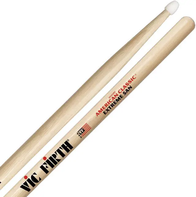 Main image of Vic Firth Extreme 5A American ClassicÃƒâ€šÃ‚Â® Nylon Tip Hickory Drumsticks