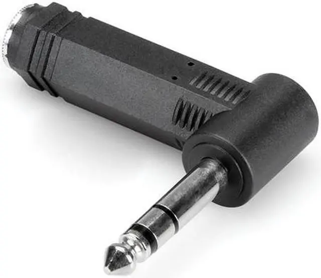 Alt view image 7 of 8 - Adapter 1/4 Stereo (F) to RT Angle 1/4 Stereo (M) Cable Adapter