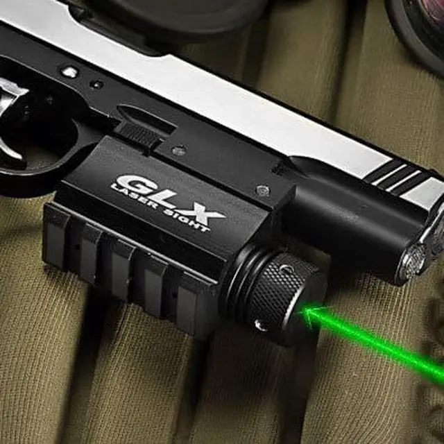 Alt view image 6 of 20 - Barska GLX 5mW Green Laser Sight w/ Built-in Picatinny Rail AU11408