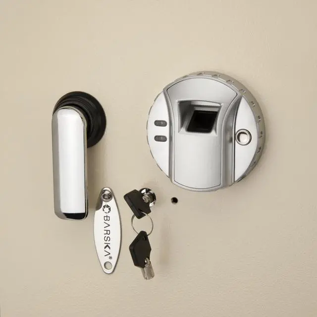 Alt view image 6 of 12 - Barska AX12408 Large Biometric Wall safe, cream color
