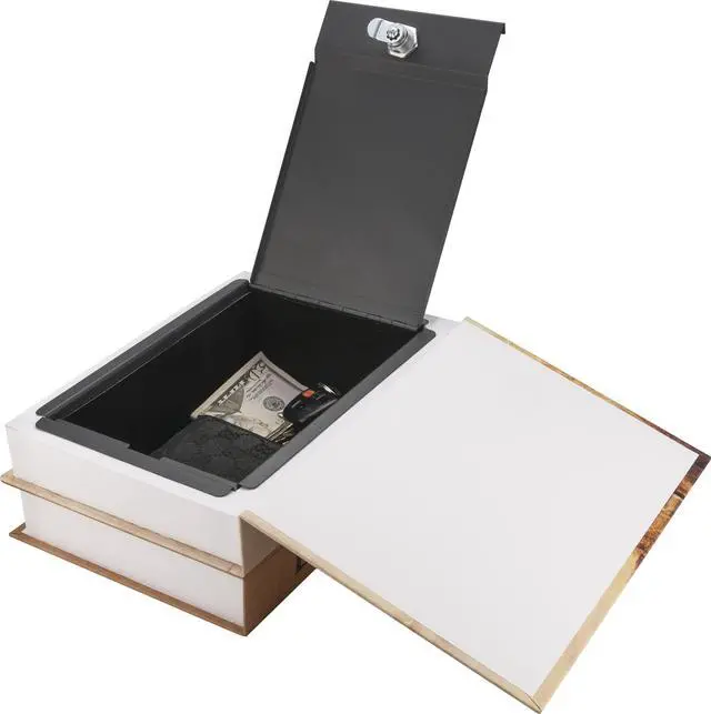 Alt view image 4 of 14 - Barska CB12470 Paris & London Dual Book Lock Box With Key Lock